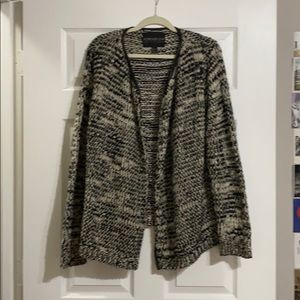 Plus Size Knit open front Sweater